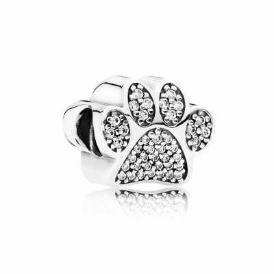 Charm Pandora Empreinte de Patte en argent