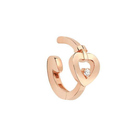 Mono clip d'oreille FRED Pretty Woman en or rose et diamant