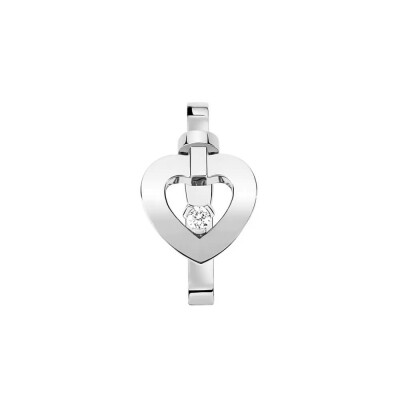 Mono clip d'oreille FRED Pretty Woman en or blanc et diamant