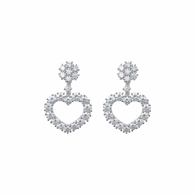 Boucles d'oreilles Chopard L'Heure du Diamant en or blanc et diamants