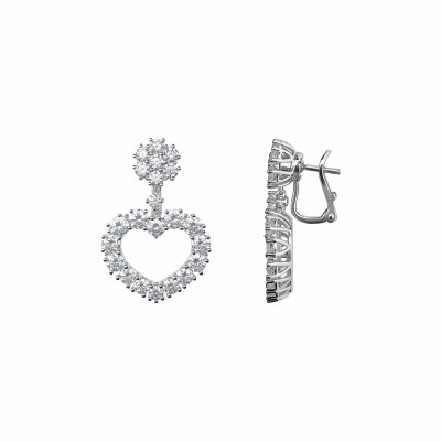 Boucles d'oreilles Chopard L'Heure du Diamant en or blanc et diamants