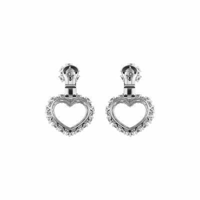 Boucles d'oreilles Chopard L'Heure du Diamant en or blanc et diamants