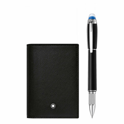 Montblanc Set with Starwalker felt-tip pen and Sartorial Card Holder