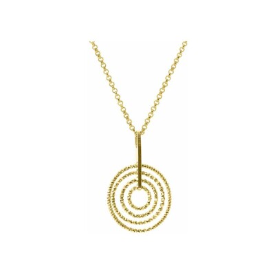 Collier Orus bijoux Spiral en argent doré