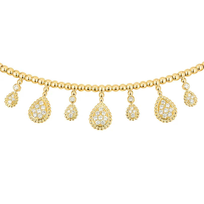 Collier Boucheron Serpent Bohème Solarité, 35 motifs pavés de diamants sur or jaune