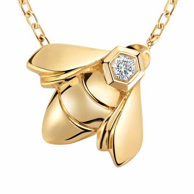Collier Chaumet Bee de Chaumet en or jaune et diamant