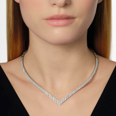 Collier Chaumet Josephine Aigrette en or blanc et diamants