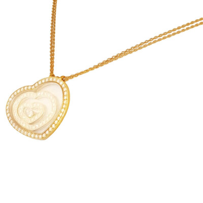 Collier Chopard Happy Spirit en or jaune et diamants 795647-0001