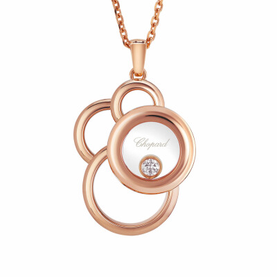 Pendentif Chopard Happy Dreams en or rose et diamant