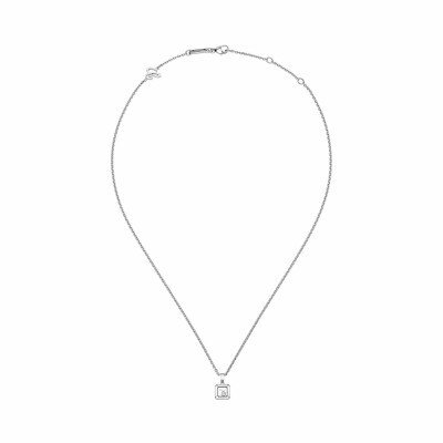 Pendentif Chopard Happy Diamonds Icons en or blanc et diamant