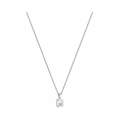 Pendentif Chopard Happy Diamonds Icons en or blanc et diamant