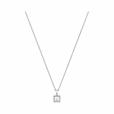 Pendentif Chopard Happy Diamonds Icons en or blanc et diamant