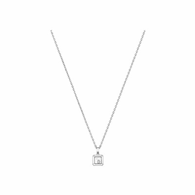 Pendentif Chopard Happy Diamonds Icons en or blanc et diamant