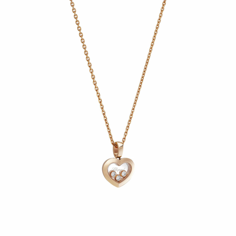 Chopard Happy Diamonds Icons pendant, in éthcal rose gold and diamonds