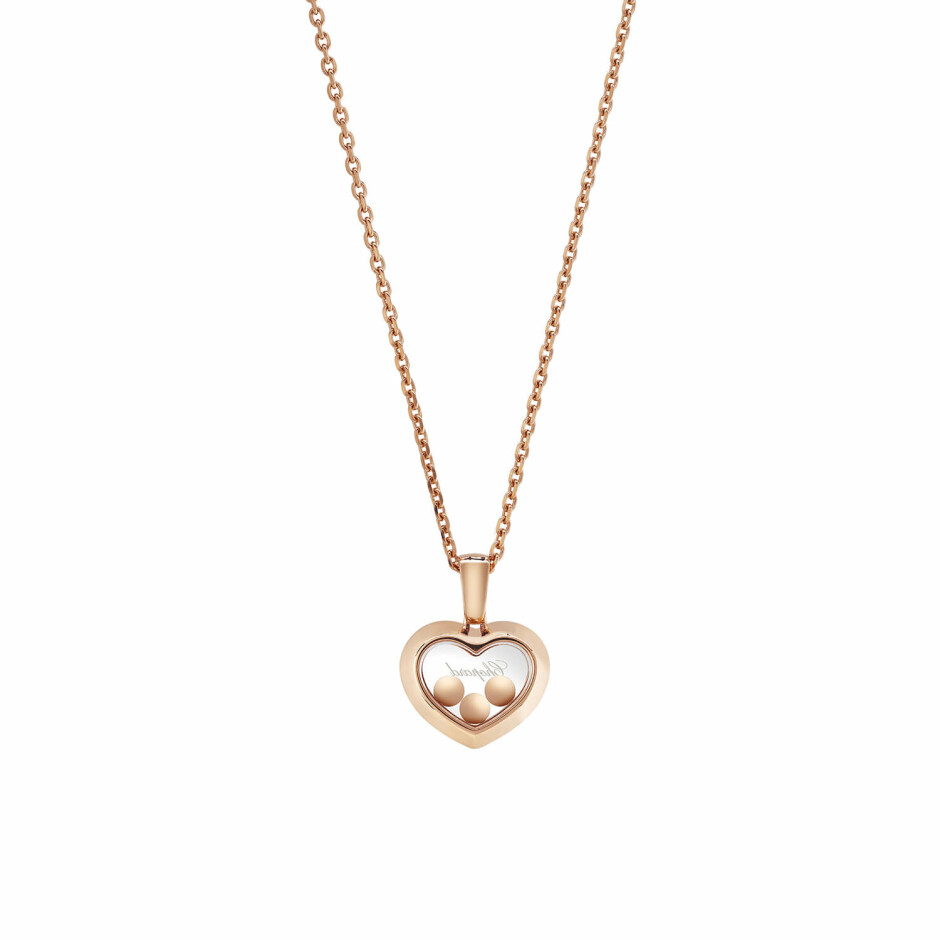 Pendentif Chopard Happy Diamonds Icons en or rose éthique et diamants