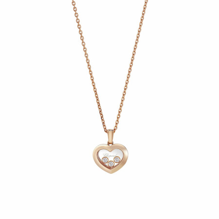 Chopard Happy Diamonds Icons pendant, in éthcal rose gold and diamonds