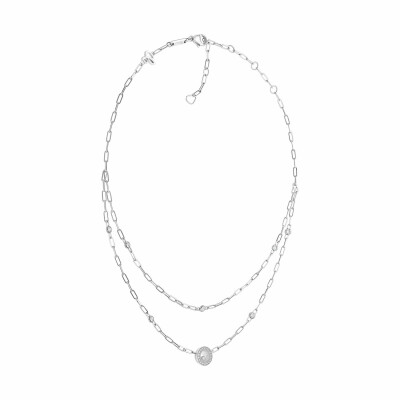 Collier Chopard Happy Diamonds Icons en or blanc et diamants