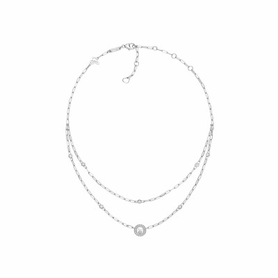 Collier Chopard Happy Diamonds Icons en or blanc et diamants