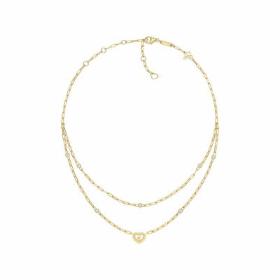 Collier Chopard Happy Diamonds Icons en or jaune et diamants