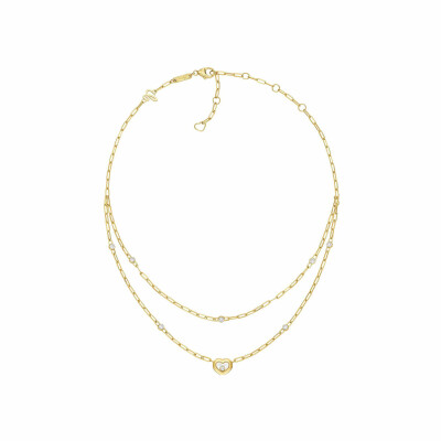 Collier Chopard Happy Diamonds Icons en or jaune et diamants