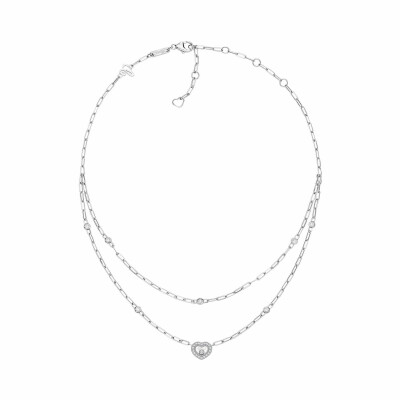 Chopard Happy Diamonds Icons necklace, white gold and diamonds