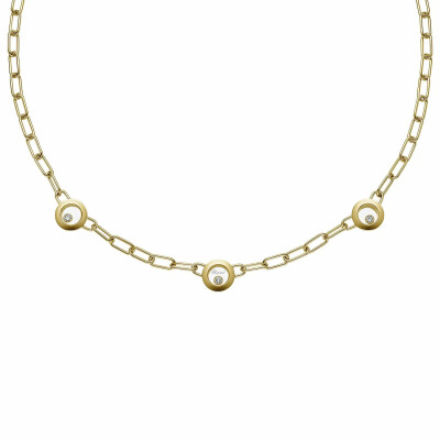 Collier Chopard Happy Diamonds Icons en or jaune et diamants