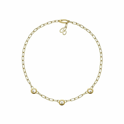 Collier Chopard Happy Diamonds Icons en or jaune et diamants