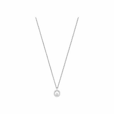 Collier Chopard Happy Diamonds Icons en or blanc et diamants