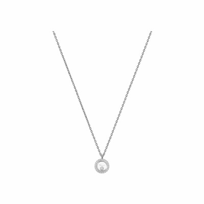 Collier Chopard Happy Diamonds Icons en or blanc et diamants