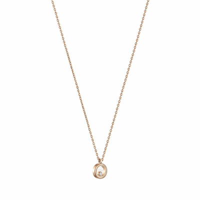 Collier Chopard Happy Diamonds Icons en or rose et diamants