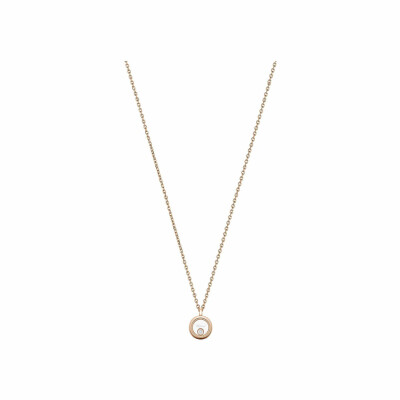 Collier Chopard Happy Diamonds Icons en or rose et diamants