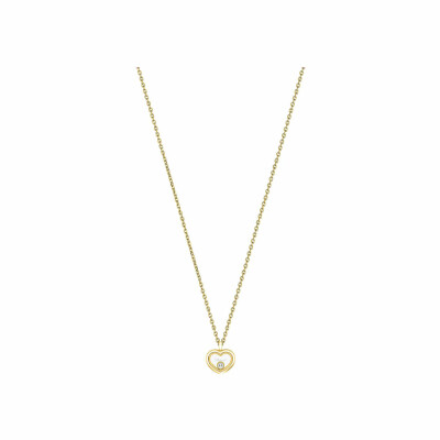 Collier Chopard Happy Diamonds Icons en or jaune et diamants
