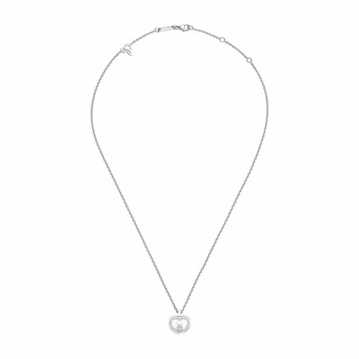 Collier Chopard Happy Diamonds Icons en or blanc et diamants