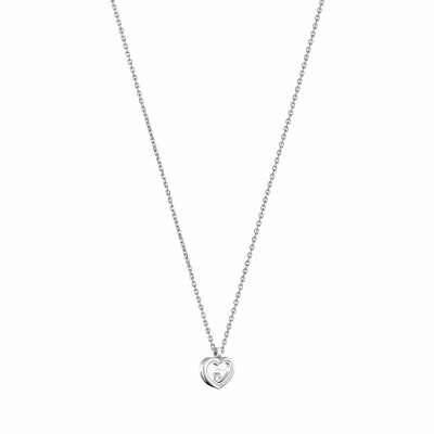 Collier Chopard Happy Diamonds Icons en or blanc et diamants