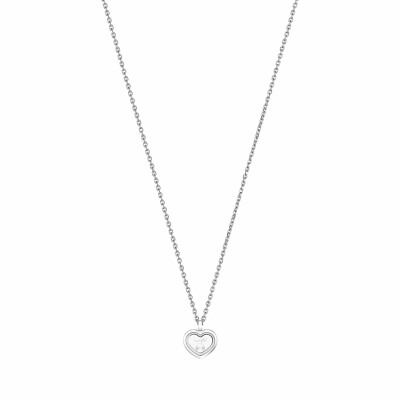 Collier Chopard Happy Diamonds Icons en or blanc et diamants