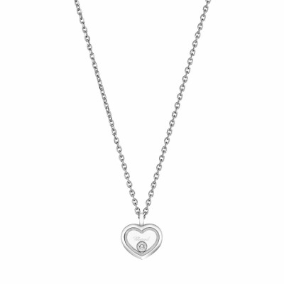 Collier Chopard Happy Diamonds Icons en or blanc et diamants