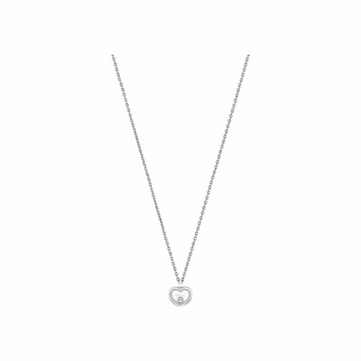 Collier Chopard Happy Diamonds Icons en or blanc et diamants