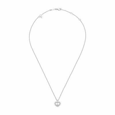 Collier Chopard Happy Diamonds Icons en or blanc et diamants