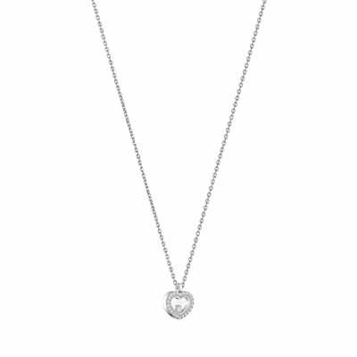Collier Chopard Happy Diamonds Icons en or blanc et diamants