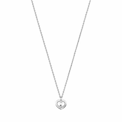 Collier Chopard Happy Diamonds Icons en or blanc et diamants