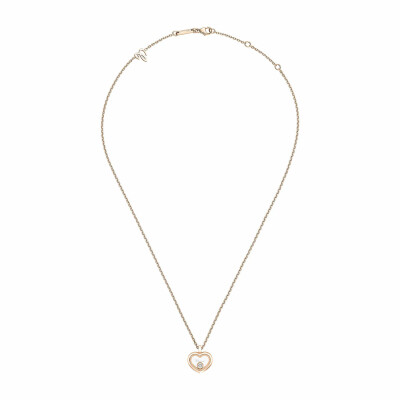 Collier Chopard Happy Diamonds Icons en or rose et diamants