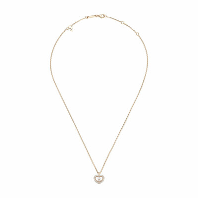 Collier Chopard Happy Diamonds Icons en or rose et diamants