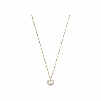 Collier Chopard Happy Diamonds Icons en or rose et diamants