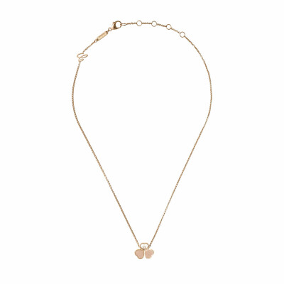 Chopard Happy Hearts Wings necklace, ethical rose gold and diamond