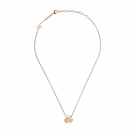 Chopard Happy Hearts Wings necklace, ethical rose gold and diamond