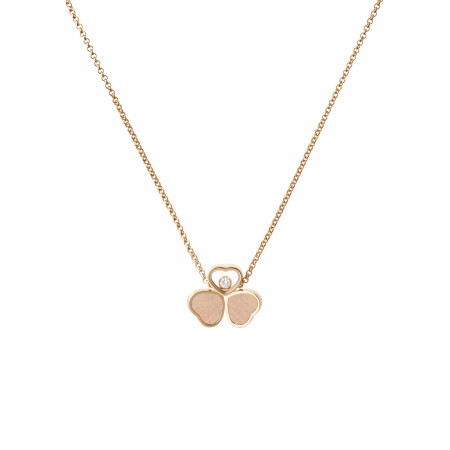 Chopard Happy Hearts Wings necklace, ethical rose gold and diamond