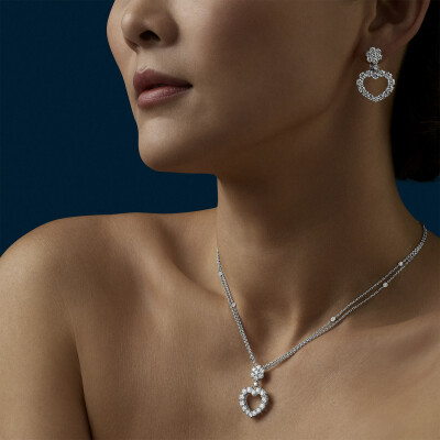 Pendentif Chopard L'Heure du Diamant en or blanc et diamants