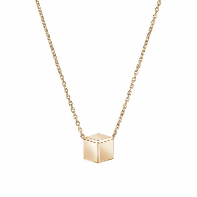 Collier Chopard Ice Cube be Cube en or rose