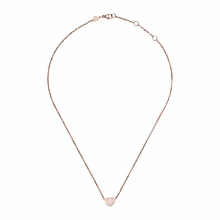 Collier Chopard My Happy Hearts en or rose éthique et opale rose