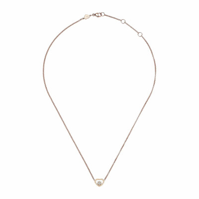 Chopard My Happy Hearts necklace, rose gold and diamond